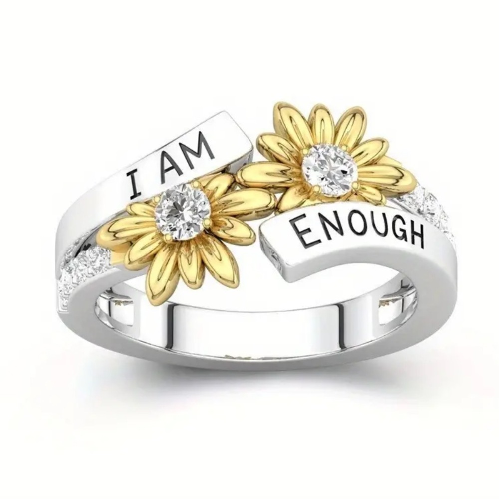 Gold and Silver Inspirational Ring